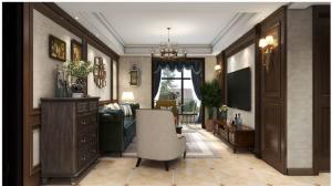 開元一號蕓臺125㎡美式風(fēng)格效果圖